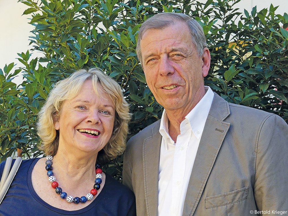 Das Orga-Team des Wiehre-Journals: Loretta Lorenz und Jürgen Bolder.